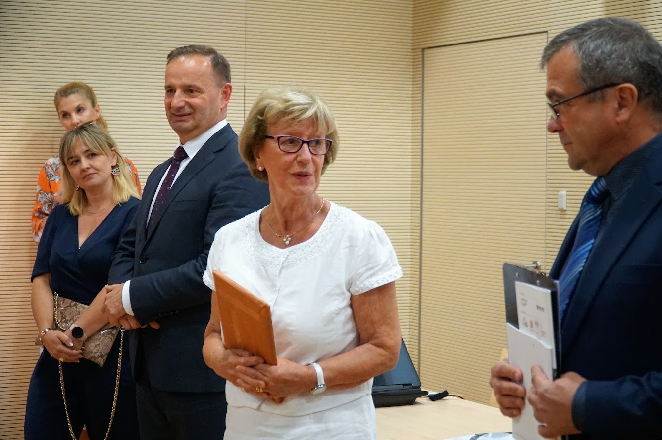 Na wernisażu wystawy Jocelyne Buchalik i Lucjan Buchalik