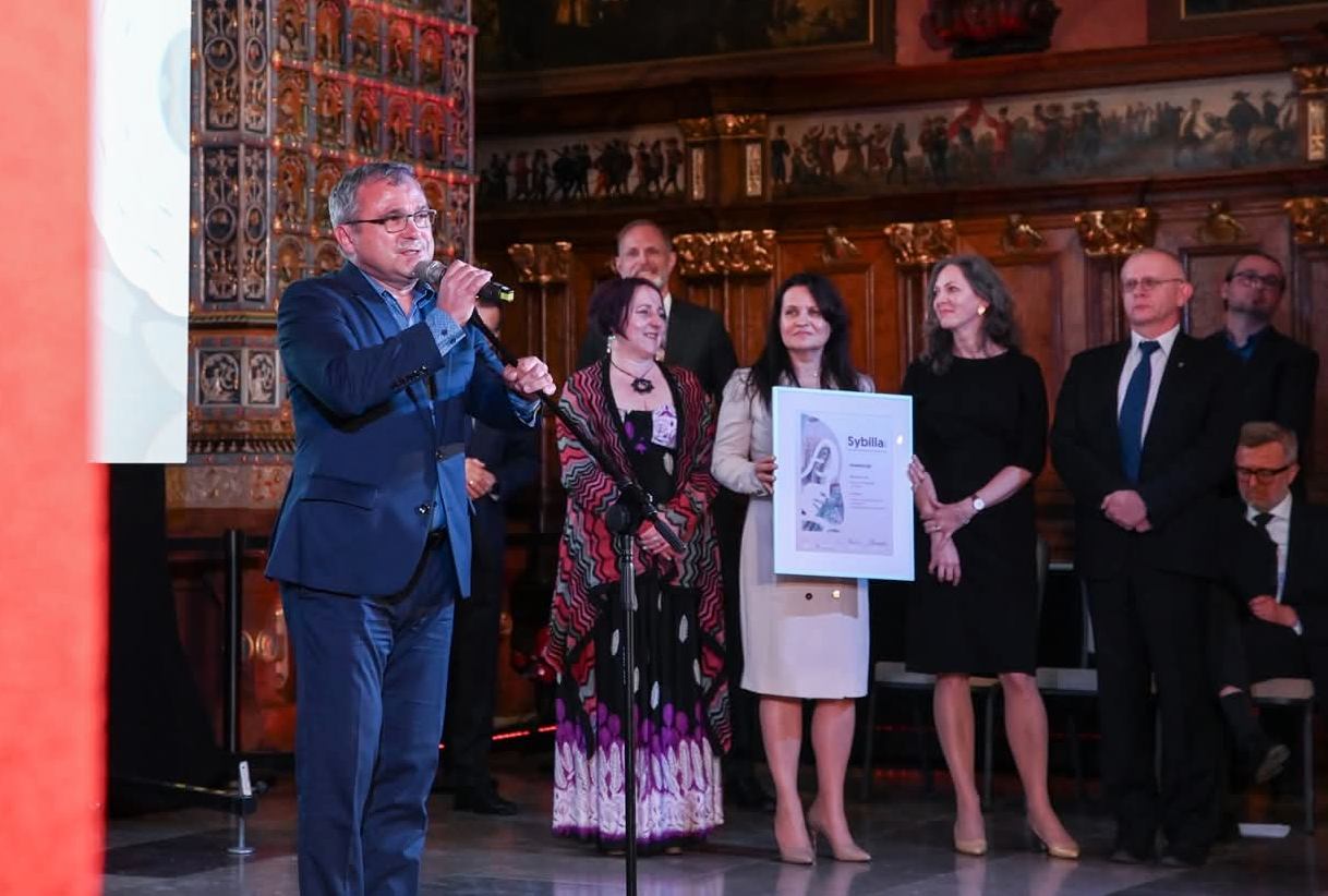 Pracownicy Muzeum Miejskiego w Żorach na wręczeniu nagród Sybilla 2026