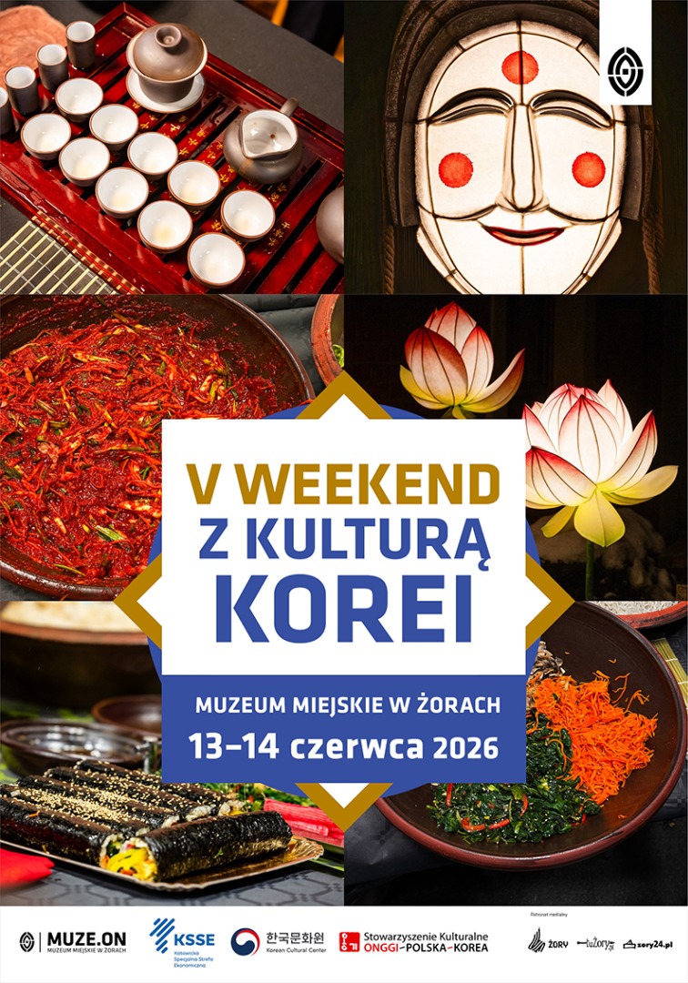 Plakat V weekend z kulturą Korei w Żorach