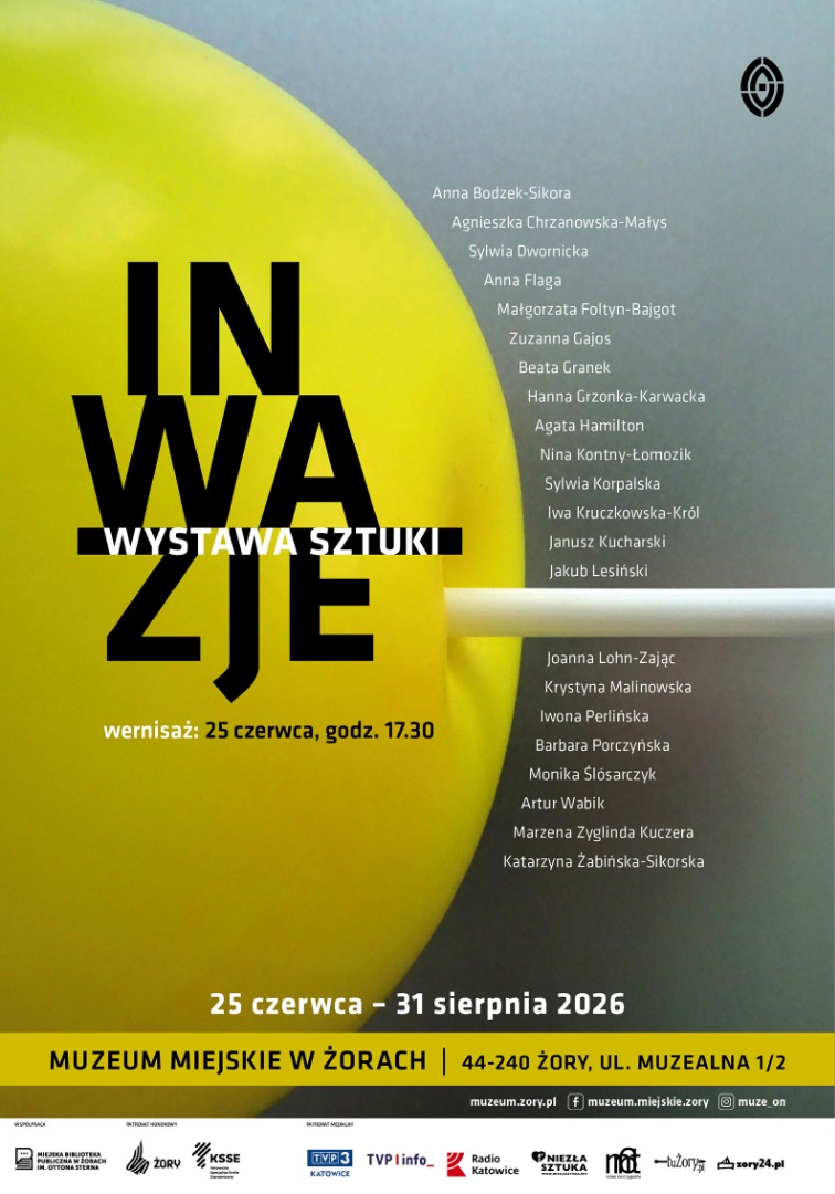 Wystawa sztuki „INWAZJE”  – plakat